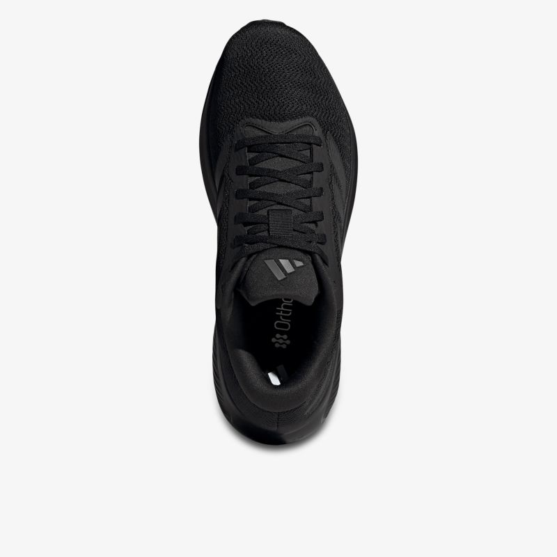 Schwarzer leichter Sportschuh mit atmungsaktivem Material und bequemer Schnürung, ideal für vielseitige Aktivitäten