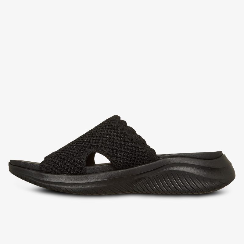 Elegante, schwarze Slides mit atmungsaktivem Design und bequemer Passform