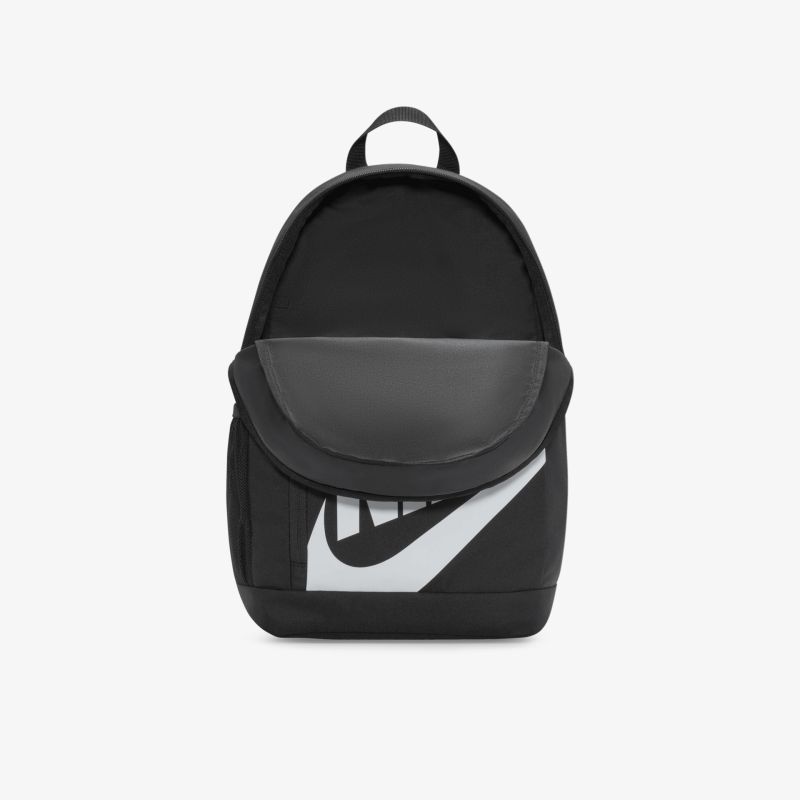 Schwarzer robuster Rucksack mit großem Hauptfach und praktischem Reißverschluss, ideal für Freizeit und Sport