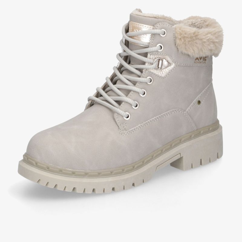 Warmer, robuster Winterstiefel mit gepolstertem Knöchel, rutschfester Sohle und schnürbarem Verschluss für sicheren Halt