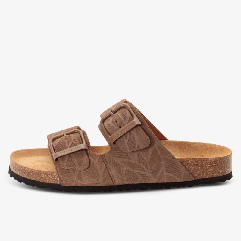Bequeme Sandale mit verstellbaren Riemen und weicher Korksohle für angenehmen Tragekomfort