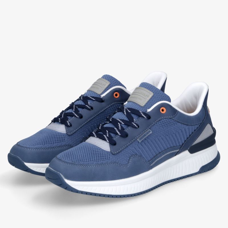 Leichte, atmungsaktive blaue Sneaker mit modernem Design und gepolstertem Komfort für aktiven Alltag