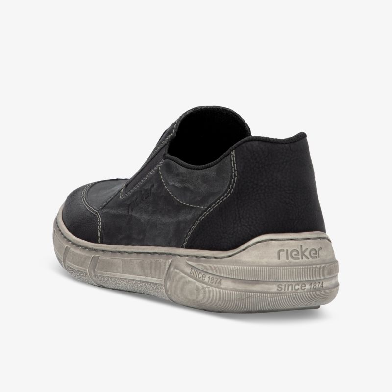 Robuster Sneaker in grauem Veloursleder mit rutschfester Sohle und bequemer Passform, moderne Optik