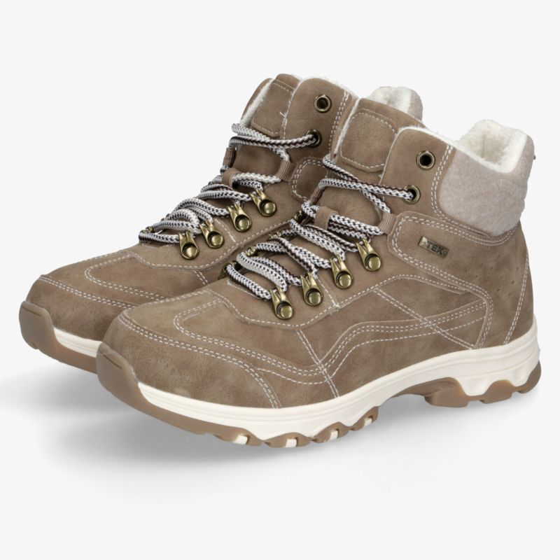 Robuste Outdoor-Wanderschuhe mit warmem Innenfutter, rutschfester Sohle und schnürbarem Design