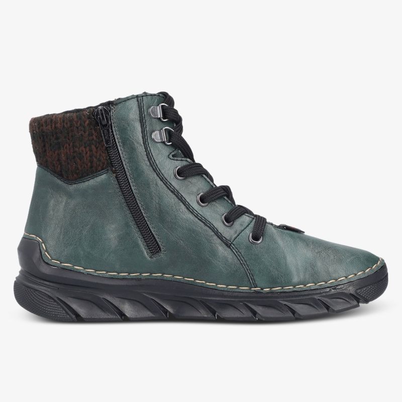 Komfortabler Schuh mit flexiblem Profil, Reißverschluss und robustem Leder für sicheren Halt und angenehmes Tragegefühl