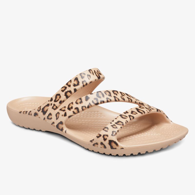 Komfortable Sandale mit modernem Leopardenmuster und rutschfester Sohle