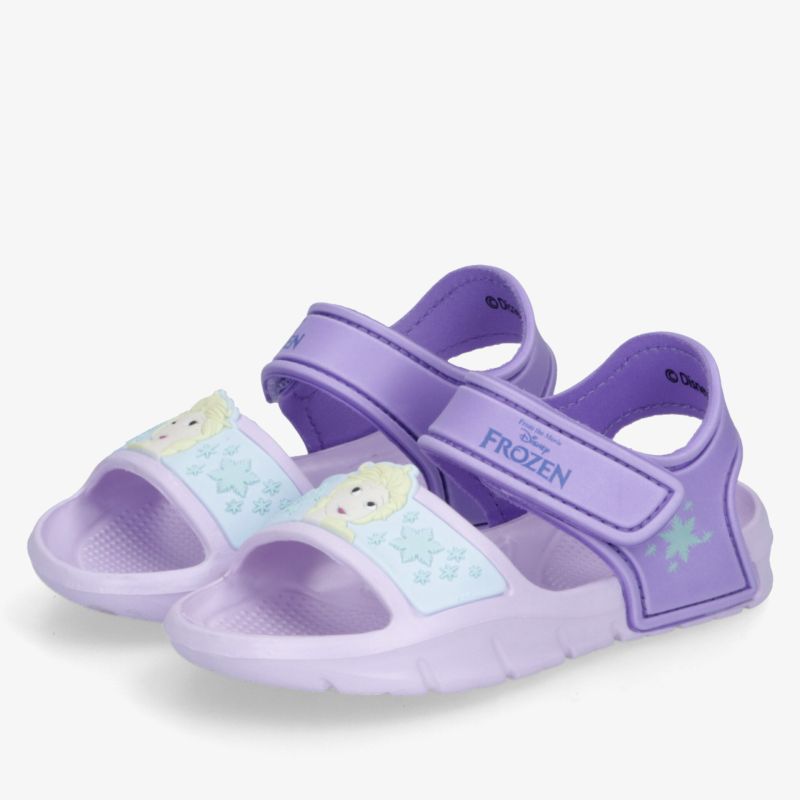 Leichte lila Sandalen mit komfortablem Klettverschluss und offenem Zehenbereich für angenehmes Tragen im Sommer