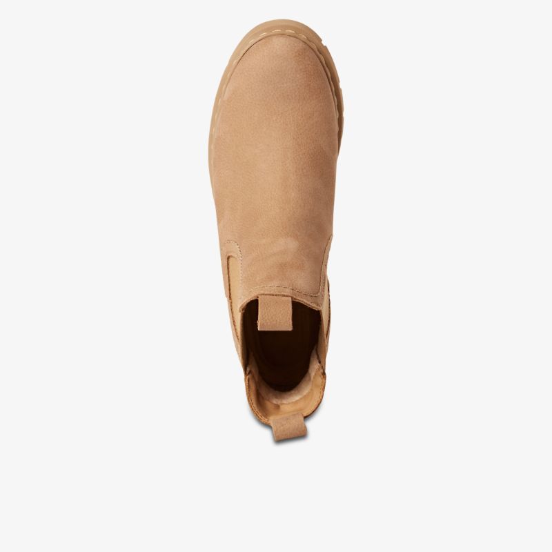 Robuster und leichter brauner Schuh mit atmungsaktivem Material und rutschfester Sohle, bequem für vielseitigen Einsatz