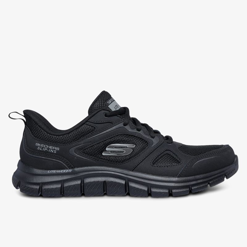 Leichter und flexibler Sportschuh mit atmungsaktivem Material und robuster, stoßdämpfender Sohle seitlich gezeigt