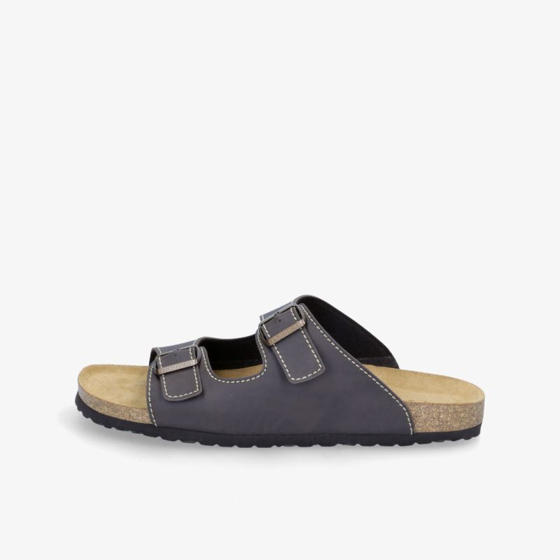 Bequeme Sandale mit ergonomischem Fußbett und verstellbaren Riemen für optimalen Tragekomfort.