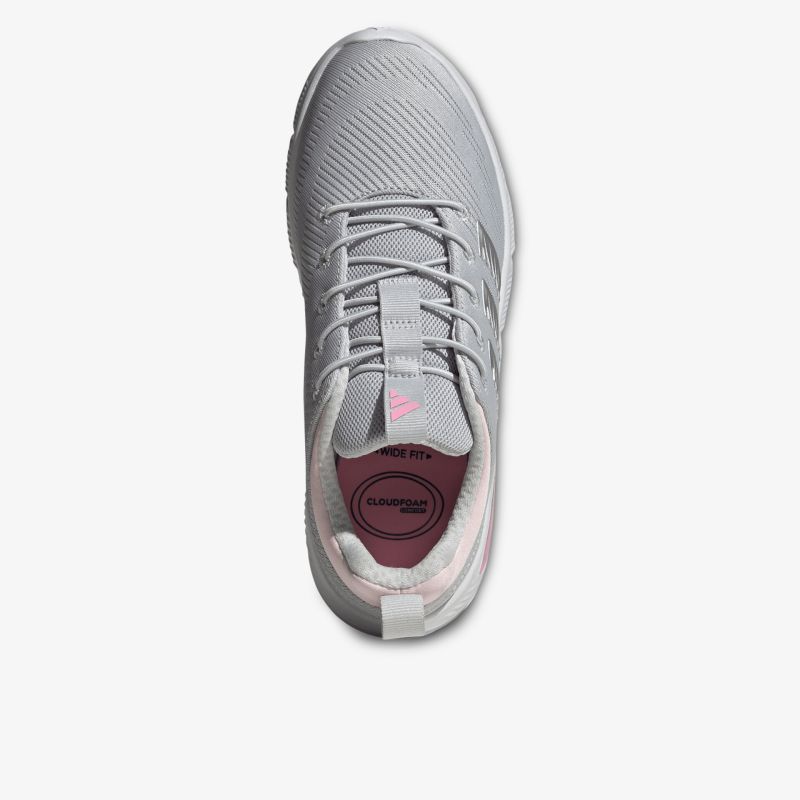 Leichter, atmungsaktiver Laufschuh mit schnürung und modernem, komfortablem Design in Draufsicht