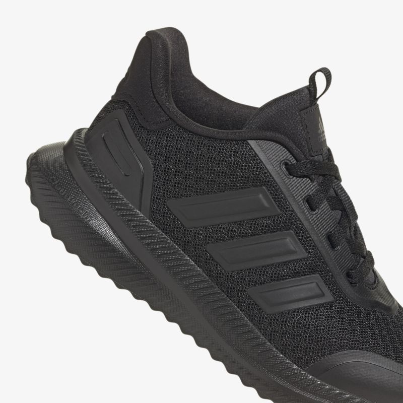 Moderner schwarzer Laufschuh mit optimaler Dämpfung und atmungsaktivem Design für maximalen Komfort.