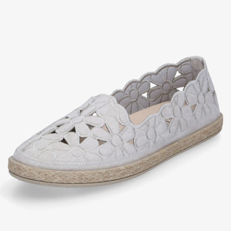Elegante Espadrilles mit durchbrochenem Muster, ideal für Freizeit und Sommer. Leicht, bequem und stilvoll.