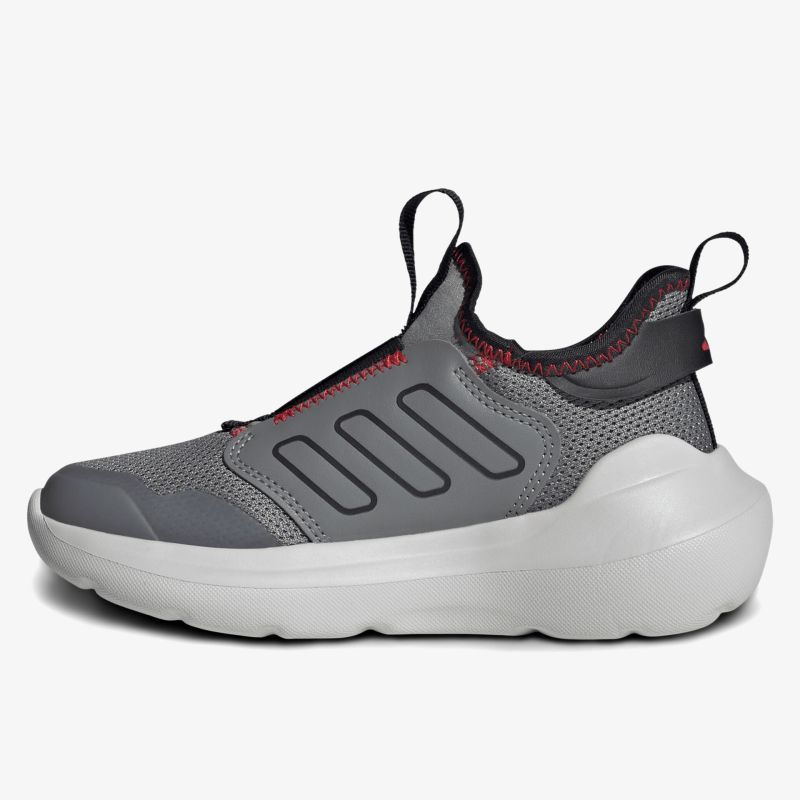 Moderner bequemer Schuh mit atmungsaktivem Material und flexibler, komfortabler Sohle seitliche Ansicht