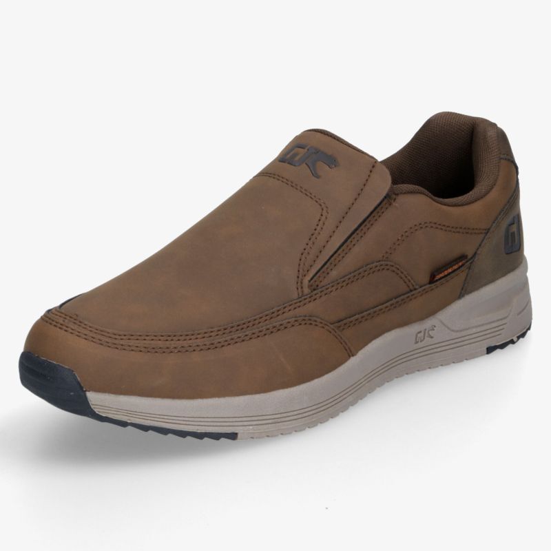 Brauner bequemer Slip-On Schuh mit leichter Sohle für den Alltag und vielseitigen Einsatz