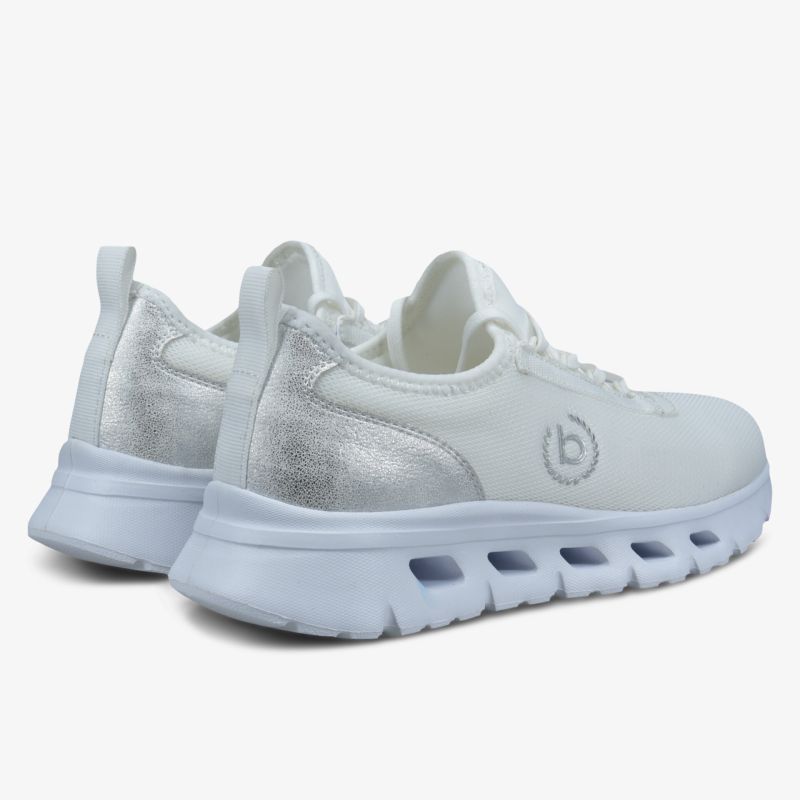 Elegante weiße Sneaker mit einzigartigem Design und komfortabler Sohle
