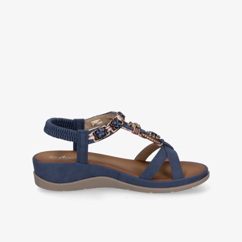Bequeme Sandale mit verstellbarem Riemen, gepolsterter Innensohle und rutschfester Sohle, ideal für den Sommer
