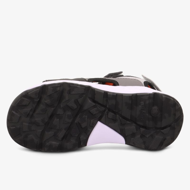 Robuste und rutschfeste Schuhsohle mit profiliertem Design für sicheren Halt bei allen Aktivitäten