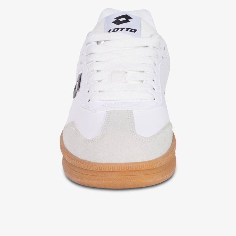 Sportlicher weißer Lotto Sneaker mit bequemer Passform und robuster Gummisohle