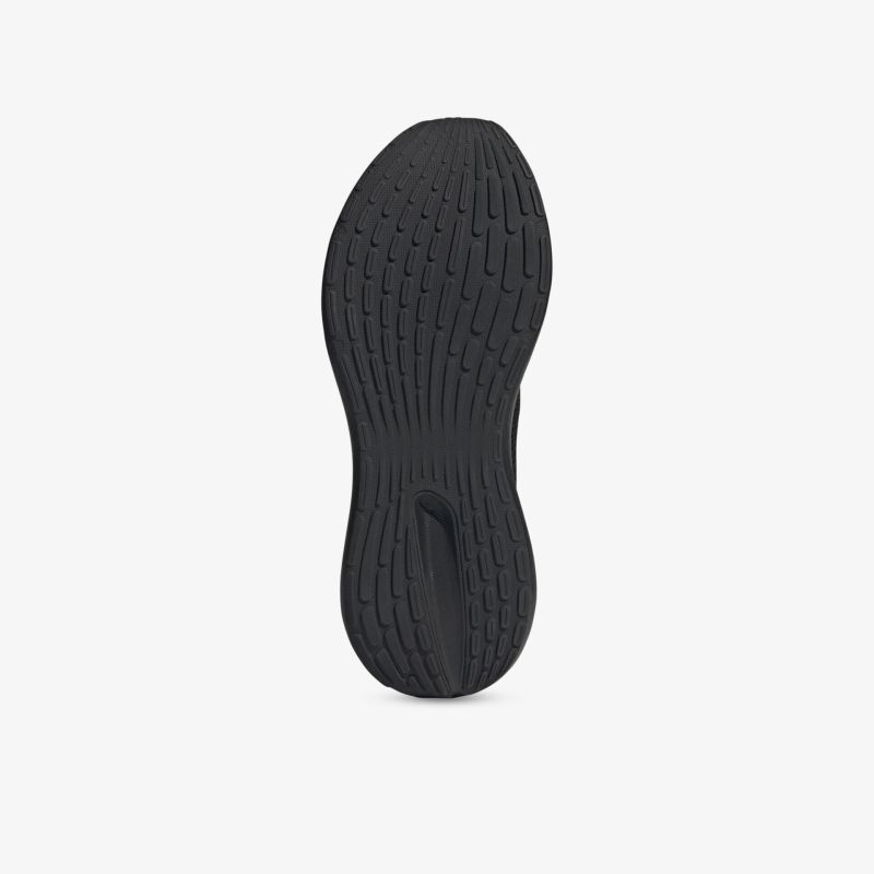 Schwarze Schuhsohle mit tiefem Profil für optimale Haftung und langlebige, komfortable Nutzung