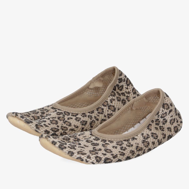 Bequeme und leichte Ballerinas im trendigen Leopardenmuster mit flexiblem Material und rutschfester Sohle