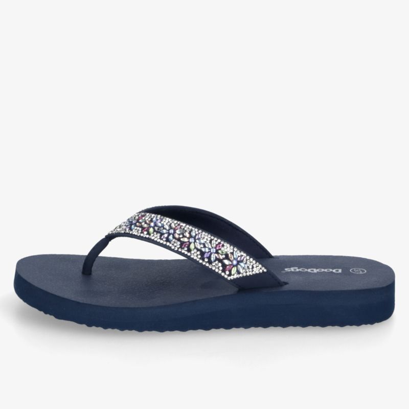 Leichter Flipflop mit bequemer Sohle und buntem, komfortablem Zehensteg für sommerlichen Tragekomfort