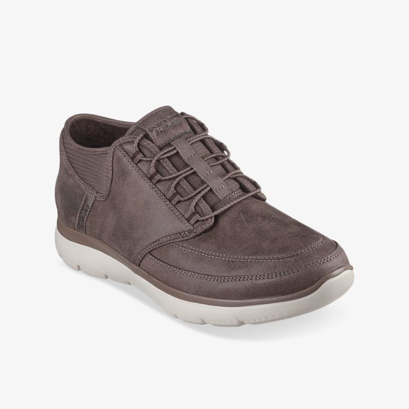 Komfortabler brauner Freizeitschuh mit atmungsaktivem Material und rutschfester Sohle, sportlicher und flexibler Schuh