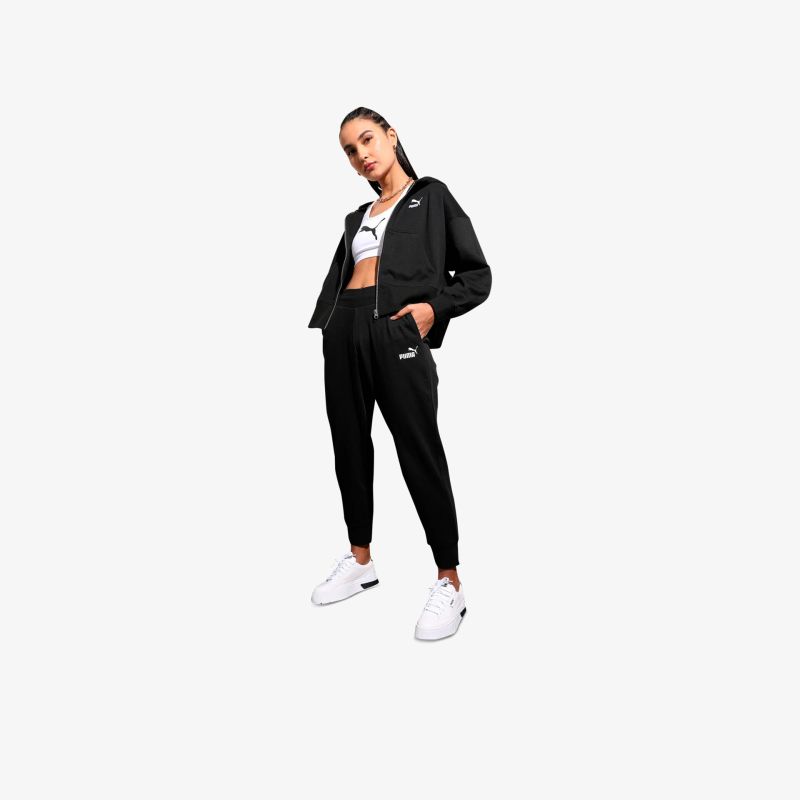 Sportliche schwarze Freizeithose mit bequemem Sitz und modernem Schnitt für vielseitige Aktivitäten