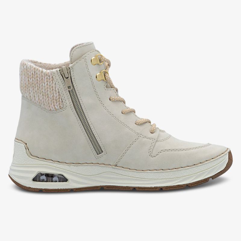 Leichter, bequemer Schuh mit Reißverschluss und gepolstertem Knöchel in sportlichem Design und flexibler Sohle