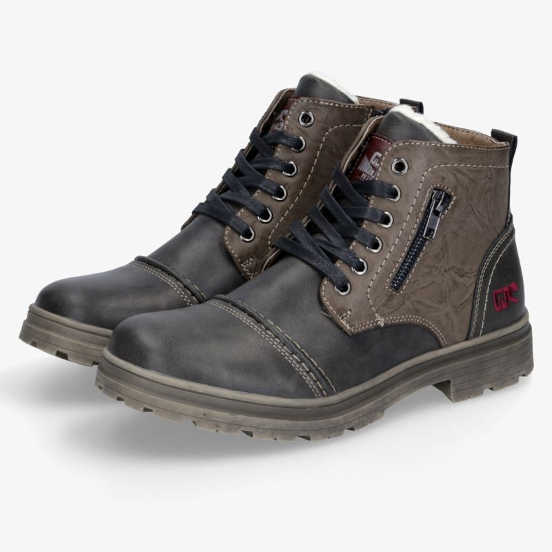 Bequeme, robuste Winterstiefeletten mit warmem Futter, seitlichem Reißverschluss und rutschfester Sohle im modischen Design