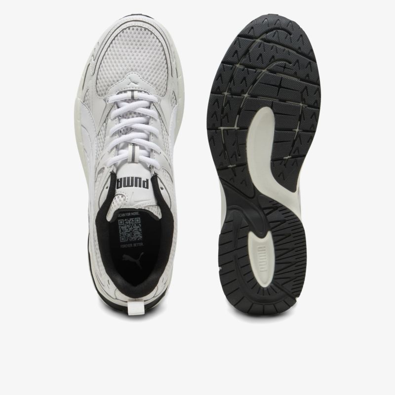 Weiße Sportschuhe mit atmungsaktivem Mesh, langlebiger rutschfester Sohle und bequemer Passform