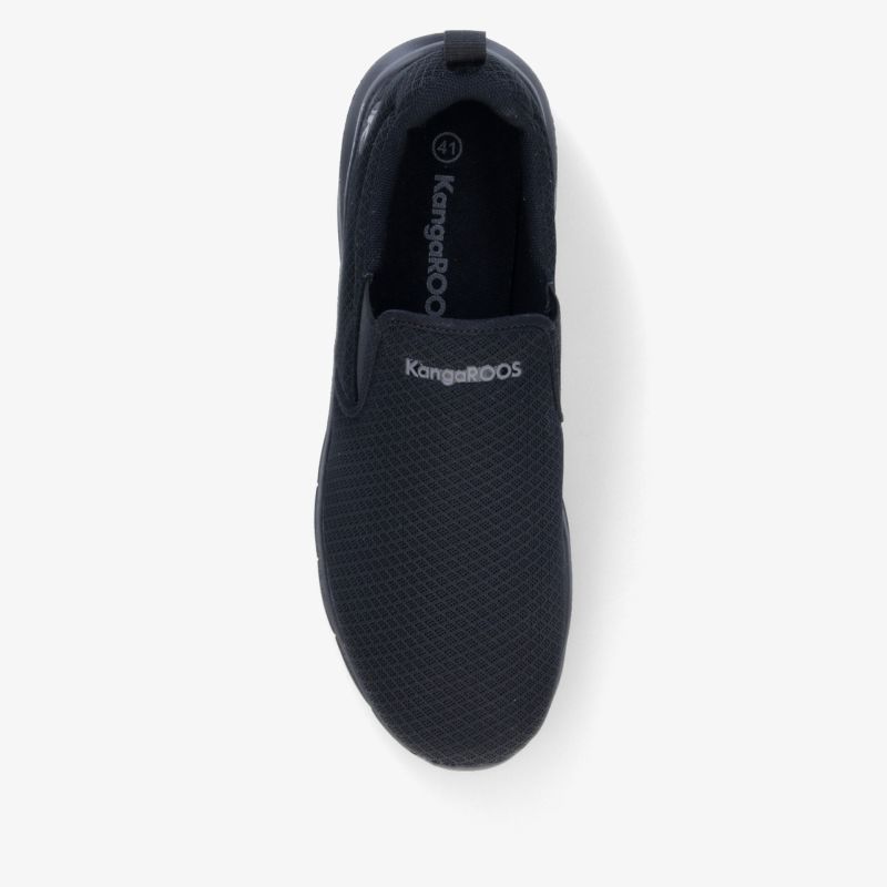 Komfortabler elastischer Slipper mit atmungsaktivem Material und gepolsterter Innensohle, von oben gezeigt