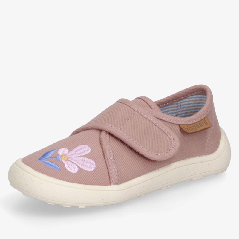 Bequemer Schuh mit verstellbarem Klettverschluss und dekorativer Blume, flexible und langlebige Sohlenstruktur