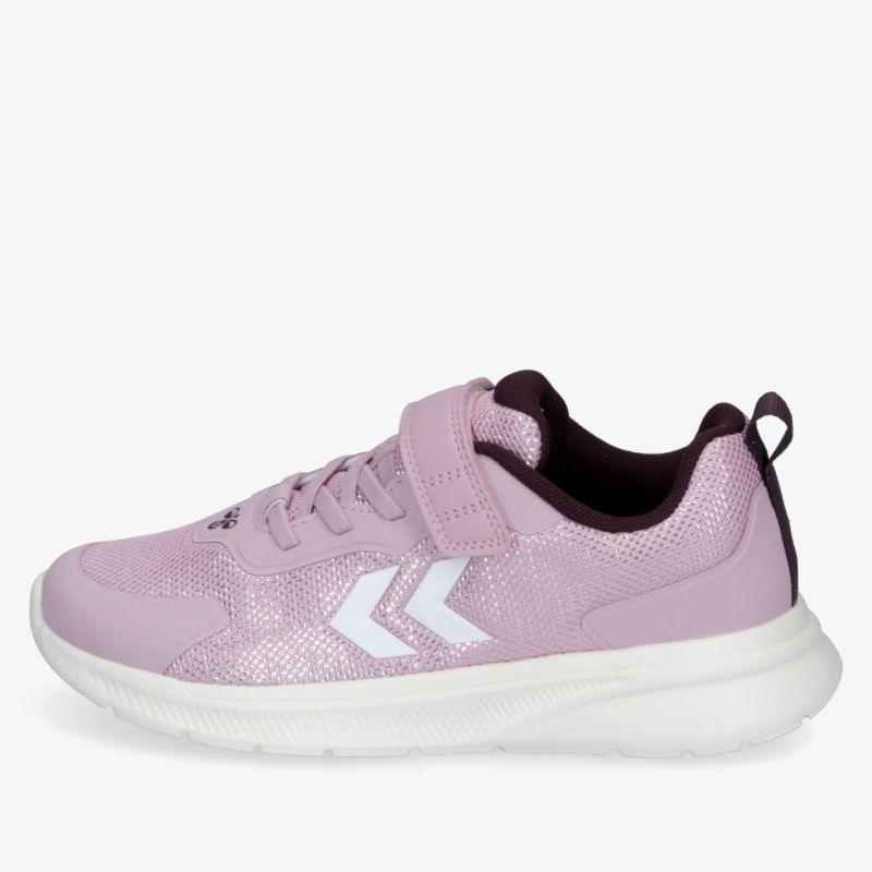 Sportlicher rosafarbener Sneaker aus Textil mit gepolsterter Innensohle und rutschfester Sohle