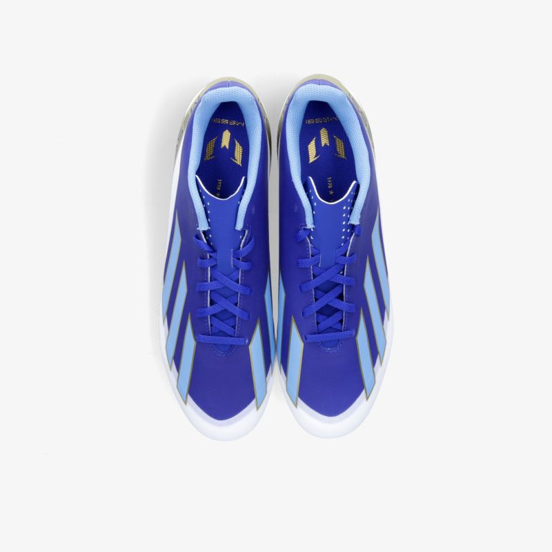 Blaues Sneaker-Paar in Draufsicht, sportlich und komfortabel mit robustem Design und atmungsaktivem Material