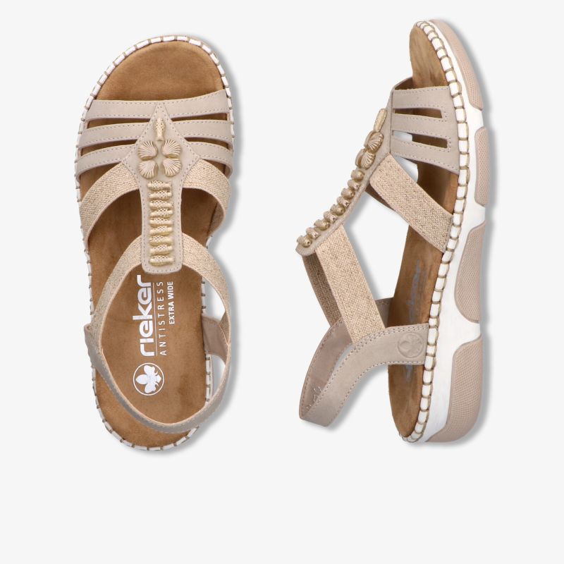 Bequeme Sandalen mit elastischen Riemen und gepolsterter Innensohle für optimalen Tragekomfort