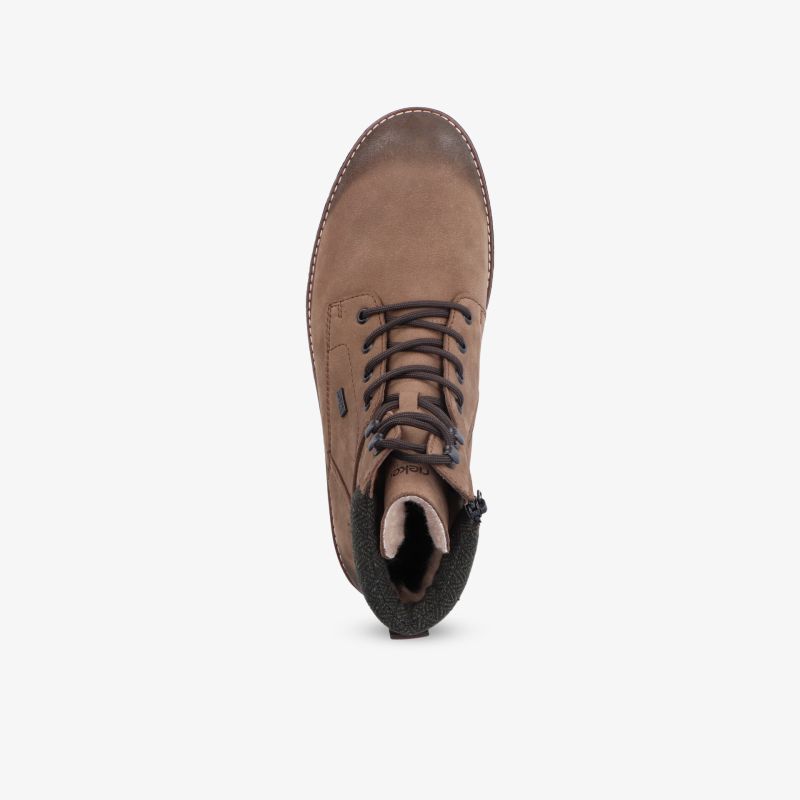 Brauner Wildlederschuh mit Schnürung, robust und bequem, perfekte Passform und langlebige Qualität