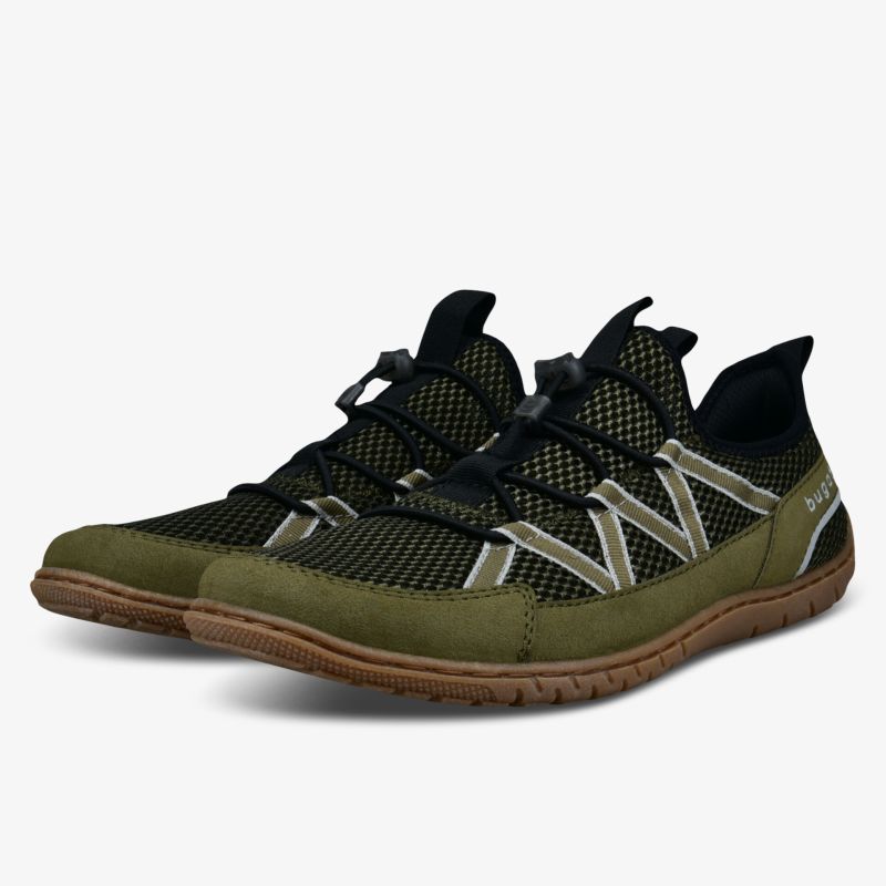 Elegante khaki Schuhe mit flexiblem Design und strapazierfähiger Sohle.