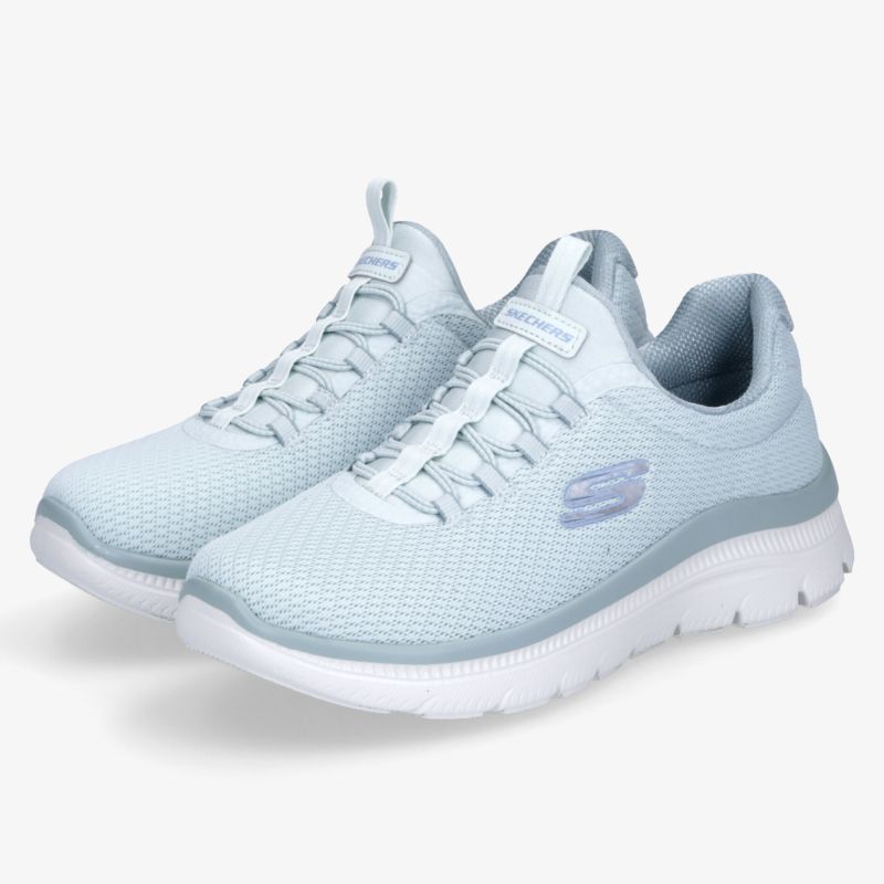 Leichtes Paar blaue Sportschuhe mit atmungsaktivem Material, flexiblem Design und gepolsterter Innensohle