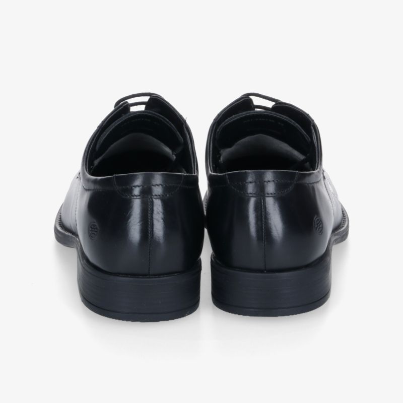 Schwarze formelle Schuhe aus hochwertigem Leder in klassischer, eleganter Form mit robuster, bequemer Sohle