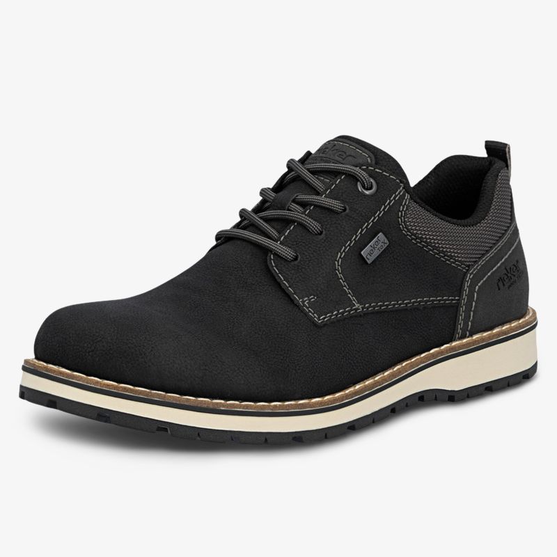 Schwarzer Schnürschuh mit komfortablem Sitz und robustem eleganten Design für vielseitigen Gebrauch