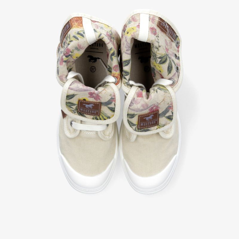 Bequeme leichte Sneaker mit modischem Blumenmuster Innenfutter und flexibler, atmungsaktiver Sohle