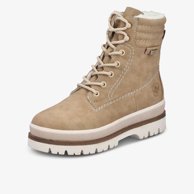 Bequemer Schnürstiefel mit wasserabweisendem Material und robuster Profilsohle für zuverlässigen Halt