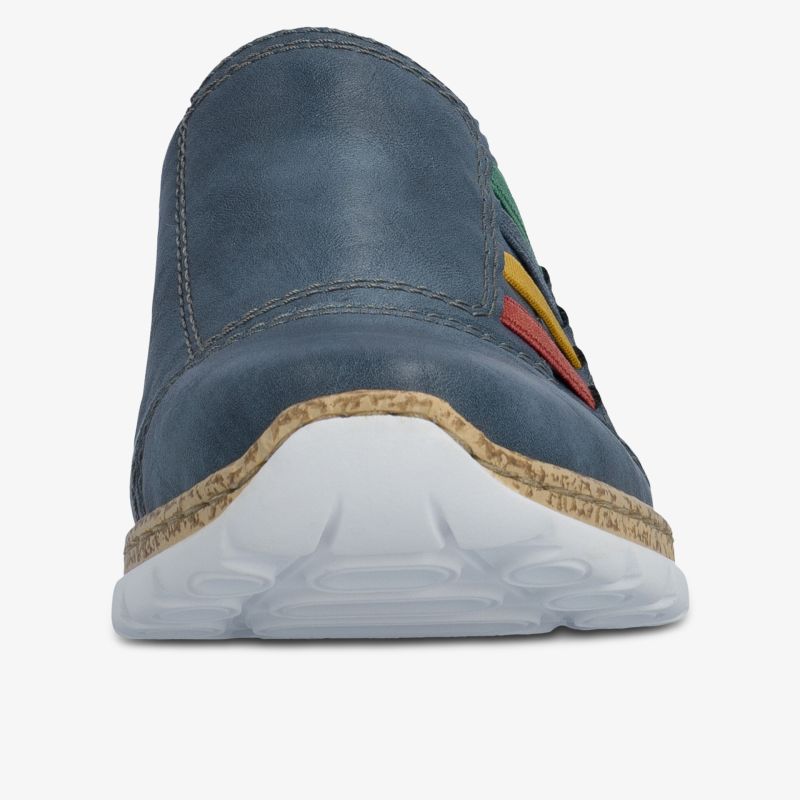 Komfortabler Schuh mit robuster Verarbeitung und flexibler, rutschfester weißer Sohle, modisches Design