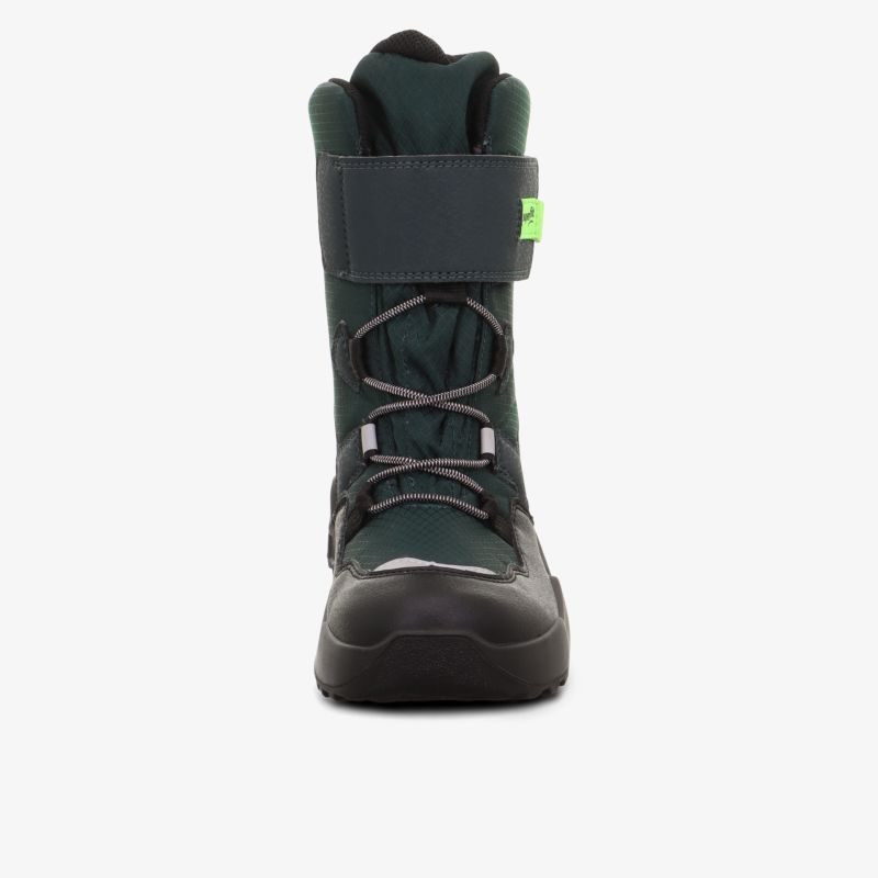 Robuster Schuh mit hohem Schaft und starker Schnürung für sicheren Halt und optimalen Schutz
