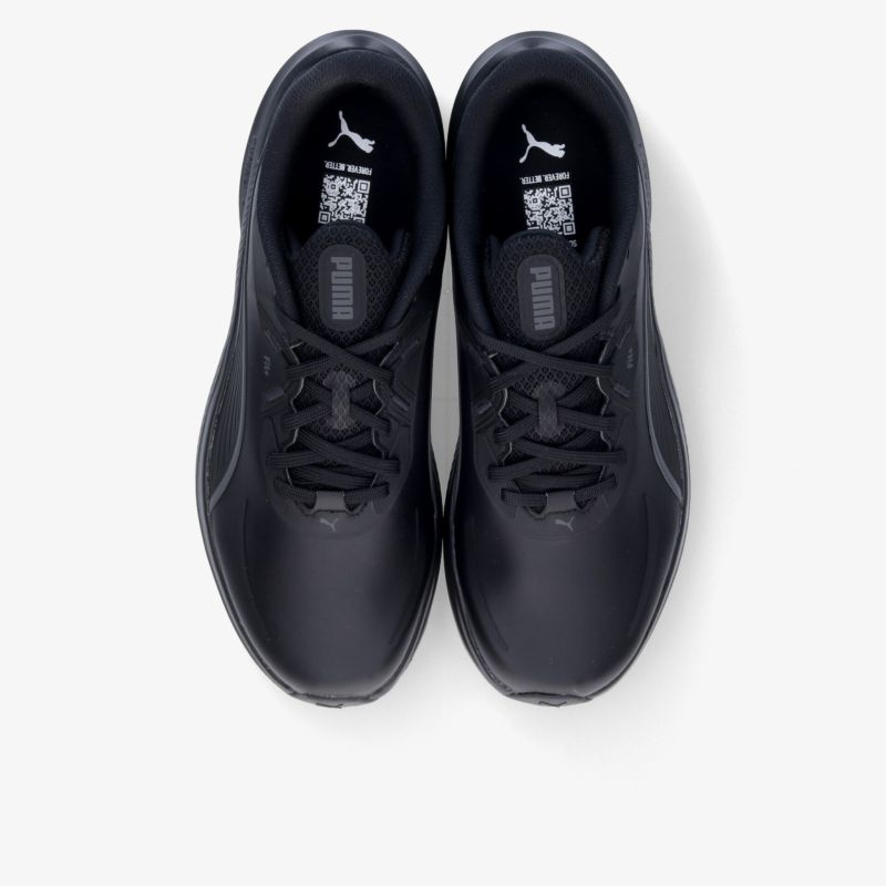 Leichte und bequeme schwarze Sportschuhe mit Schnürsenkeln und robuster, flexibler Sohle, ideal für tägliche Aktivitäten