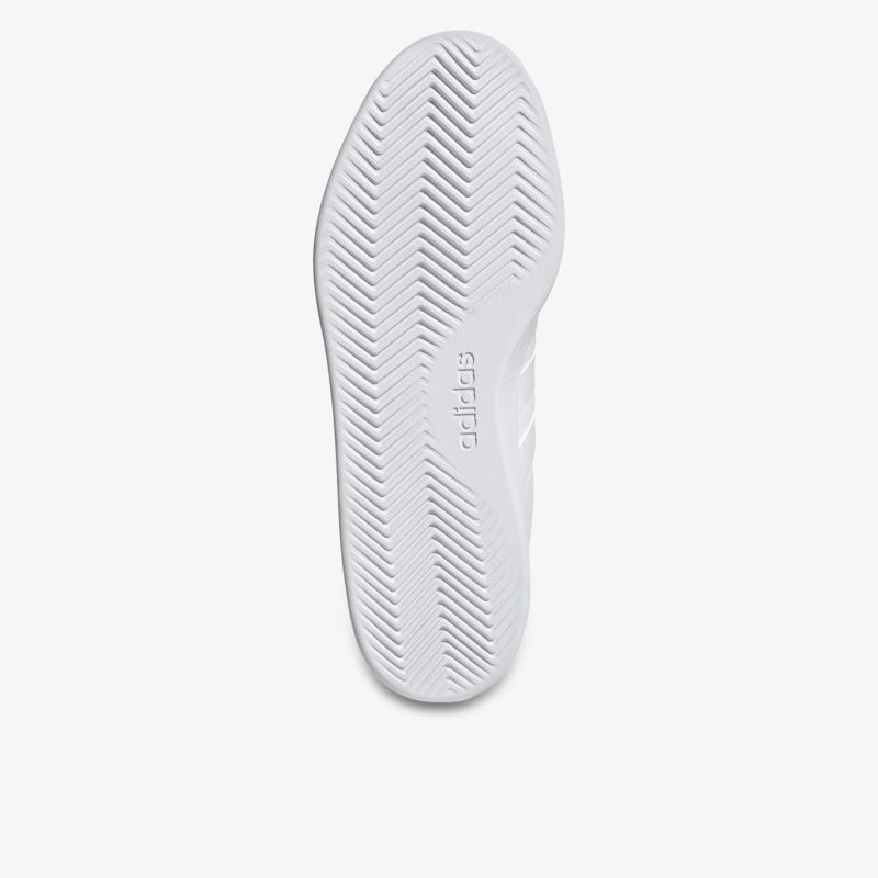 Weiße Schuhsohle mit rutschfestem, langlebigem und modernem Profil für optimalen Halt