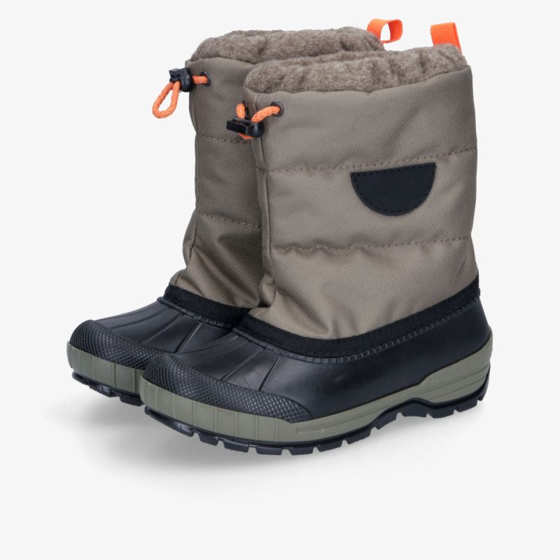 Robuste Winterstiefel mit warmem Futter und rutschfester Sohle für optimalen Komfort und Schutz im Freien.