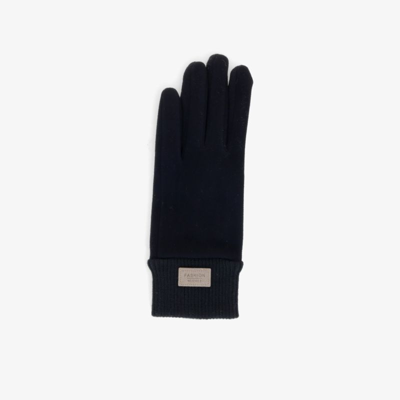 Schwarzer eleganter Handschuh mit eng anliegender Passform, weich und bequem für optimalen Tragekomfort