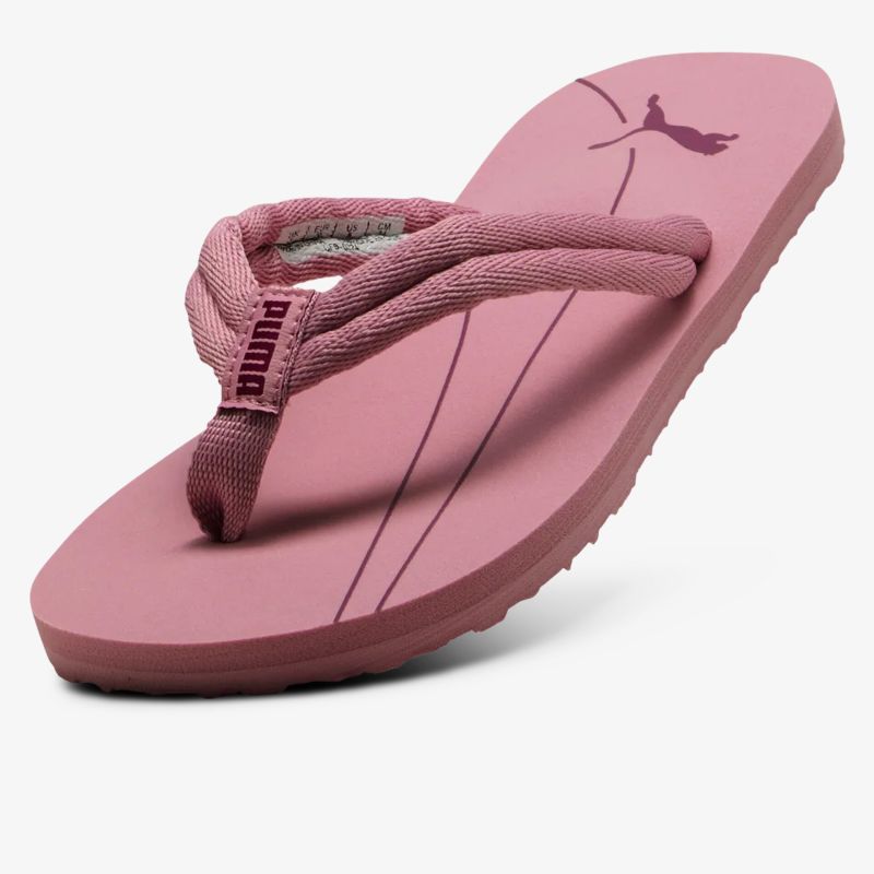 Leichte und bequeme rosa Flipflops mit gepolsterten Riemen und rutschfester Sohle